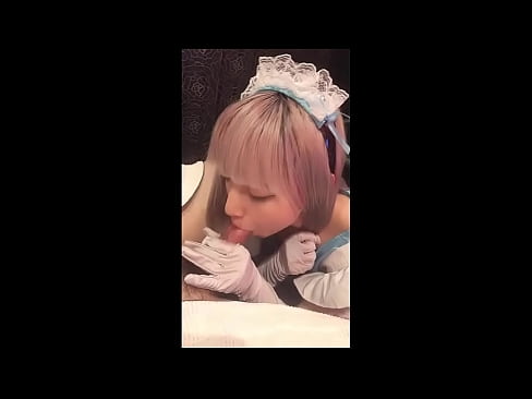 ❤️ יפני איידול [מאיוקה], תחפושת עוזרת צרפתית, חלק 1, מציצה וטלטלה עם קרם ️❌ פורנו אצלנו
